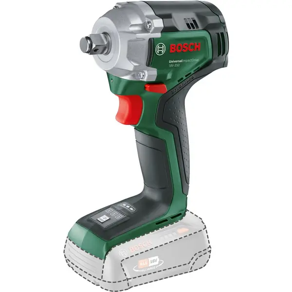 BOSCH Surubernita cu impact pe acumulator Bosch Universal Impact Drive 0603980304, 18V-350, fara acumulator, Verde