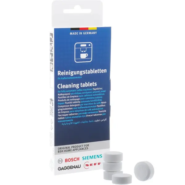 BOSCH Tablete curatare 00312502 Pentru Aparate De Cafea BOSCH Neff SIEMENS Gaggenau , Pachet De 10 Tablete