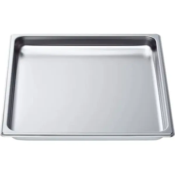 BOSCH Tava de 2/3 lata neforata pentru cuptoare cu abur BOSCH HEZ36D352 - 00664949, Ideal pentru prepararea alimentelor usoare si sanatoase, 28 mm adancime