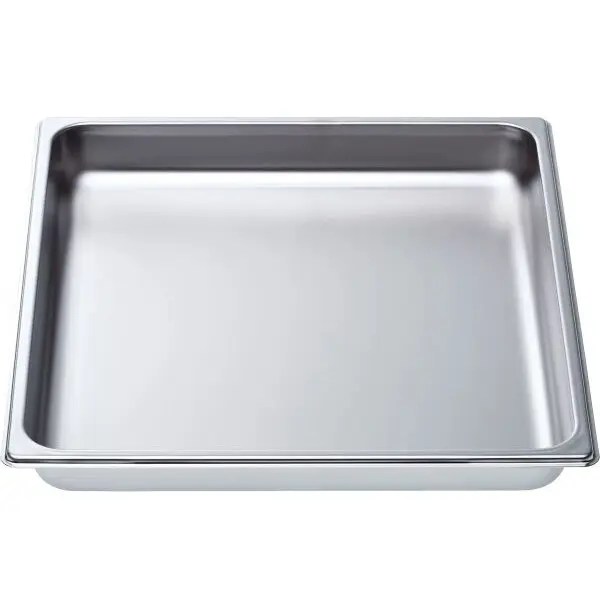 BOSCH Tava mare neperforata BOSCH HEZ36D353 - 00358656, Adancime 4cm, G0.658kg, V3L, Inox AISI 304 GN2/3
