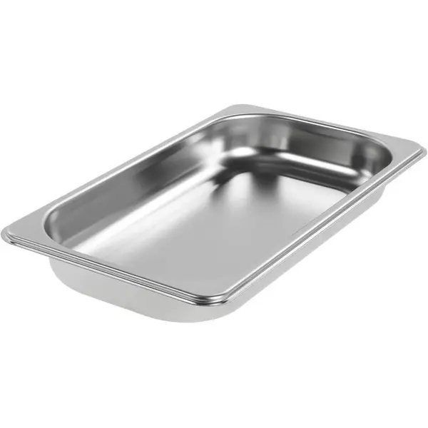 BOSCH Tava mica neperforata BOSCH Small Unperforated Steam Oven Pan HEZ36D163 - 00577552, Gastronorm dish GN1/3, L17.6cm, l32.5cm, H4cm, Otel inoxidabil, Pentru cuptoare cu aburi