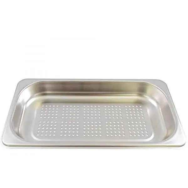 BOSCH Tava mica perforata BOSCH HEZ36D163G - 00577553, L32.5cm, l17.6cm, H4cm, G0.2kg, Inox AISI 304 GN1/3
