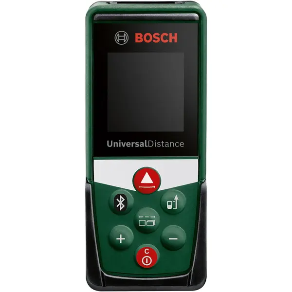 BOSCH Telemetru Bosch UniversalDistance 40C 06036721Z0, masurarea precisa cu laser a distantelor de pana la 40 m, conectivitate bluetooth, masurare lungimi, suprafete si volume