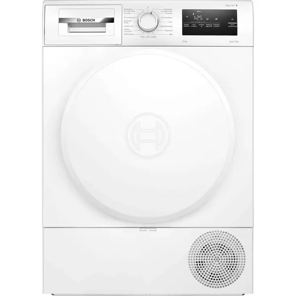 BOSCH Uscator cu pompa de caldura Bosch WTH83277PL, 8 kg, clasa D, Alb