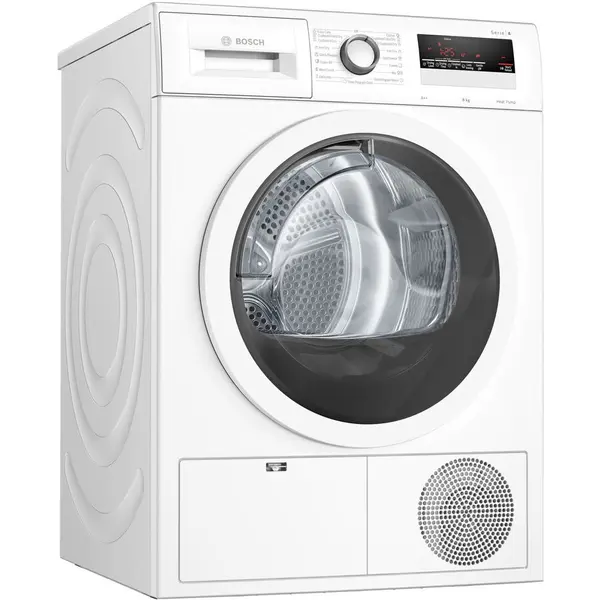 BOSCH Uscator de rufe Bosch WTH83256BY , Pompa de caldura, 8 kg, Clasa A++, 15 programe, AutoDry, Alb