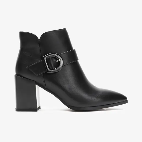 Botine dama din Piele Ecologica CRL0660 Negru