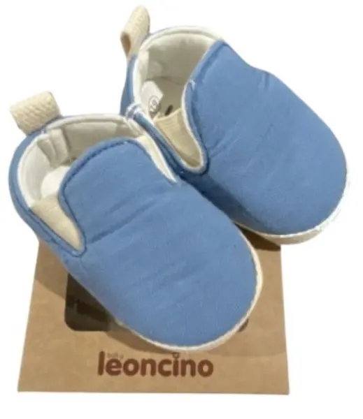 Botoșei bebeluși din muselină Leoncino - Moccasins, mărimea 19, albaștru