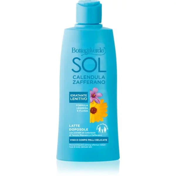 Bottega Verde Sol Calendula & Zafferano lotiune dupa bronzat corp si fata 200 ml