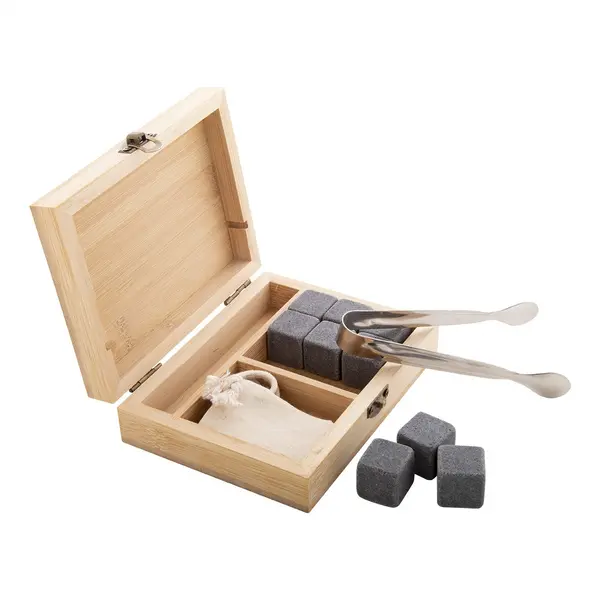 Bourbon set de cuburi de gheață din piatră