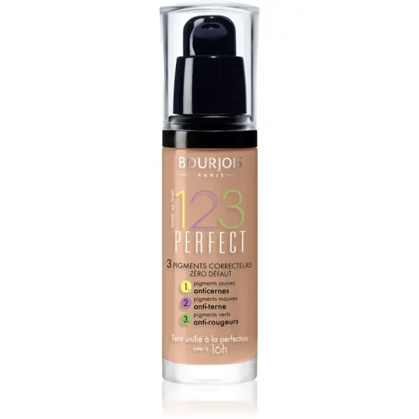 Bourjois 123 Perfect fond de ten lichid pentru look perfect culoare 57 Hale Clair SPF 10 30 ml