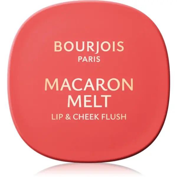 Bourjois Macaron Melt Lip & Cheek Flush blush 2 in 1 culoare 03 Peach Tatin 5 g