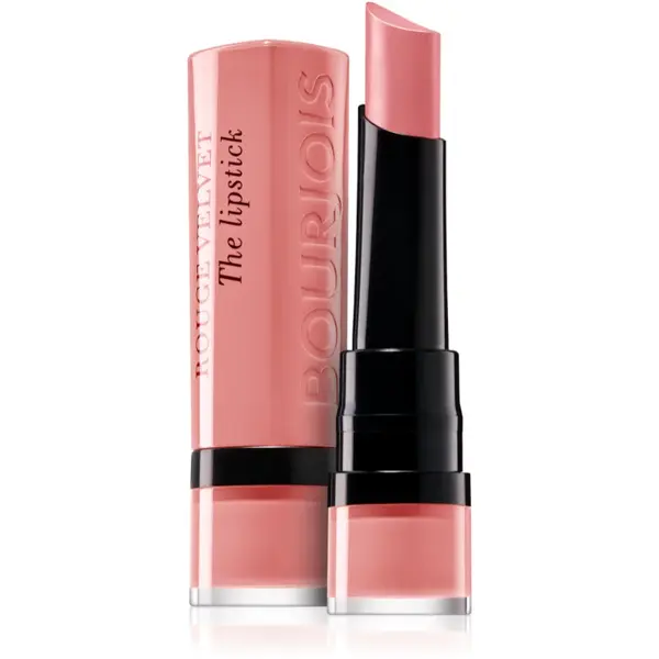 Bourjois Rouge Velvet The Lipstick ruj mat culoare 02 Flaming’ Rose 2.4 g