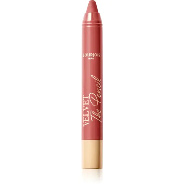 Bourjois Velvet the Pencil ruj in creion cu efect matifiant culoare 04 Less is Brown 1,8 g