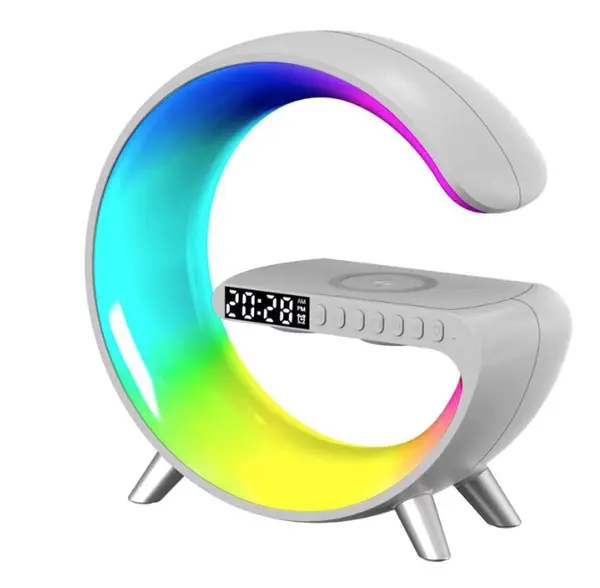Boxa bluetooth 4A PRO cu Statie incarcare wireless 4 in 1 si lampa RGB
