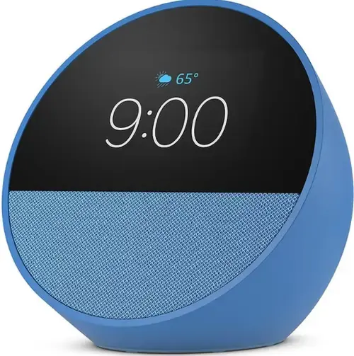 Boxa inteligenta Amazon Echo Spot 2024, Wi-Fi, Bluetooth (Albastru)