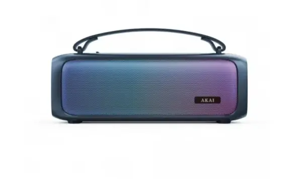 Boxa portabila Akai ABTS-08BL, Bluetooth, 8W, radio FM, lumini RGB