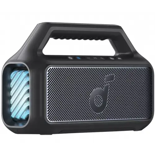 Boxa Portabila Bluetooth Anker SoundCore Boom 2 New Version A3138012, 80W, TWS, RGB, Waterproof, Neagra