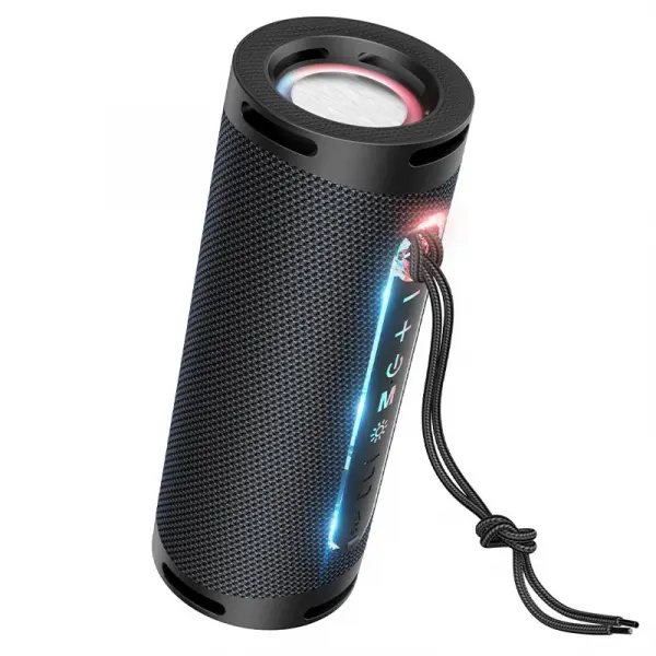 Boxa Portabila Bluetooth HOCO HC9 Dazzling Pulse Sports,10W, TWS, RGB, Neagra