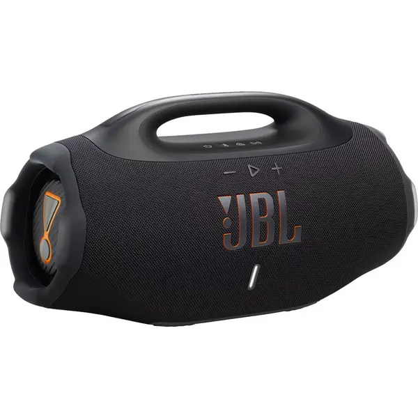 Boxa portabila JBL Boombox 4, 210W, Pro Sound, IP68, Auracast, Baterie detasabila, Autonomie 34 ore, Negru