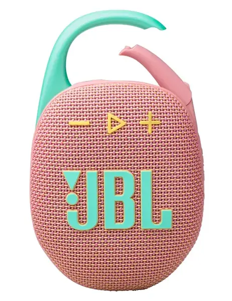 Boxa portabila JBL Clip 5, Bluetooth, 7 W, Multi-Point, Auracast, IP67 (Roz)