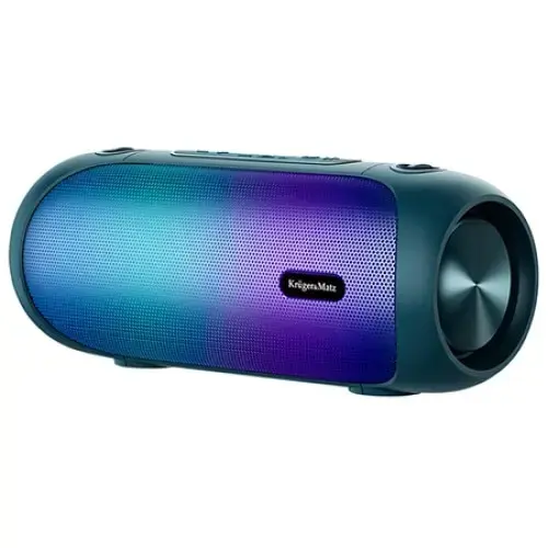 Boxa portabila Kruger&Matz Street XL, Bluetooth , 30W, radio FM, 2 difuzoare, RGB, Waterproof IPX5 (Albastru)