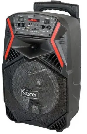 Boxa Portabila Spacer SPB-H8-BT, Bluetooth, 35 W (Negru)