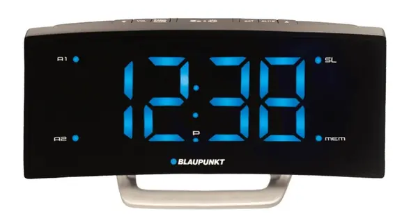 Boxă radio cu ceas Blaupunkt - CR7USB, neagră