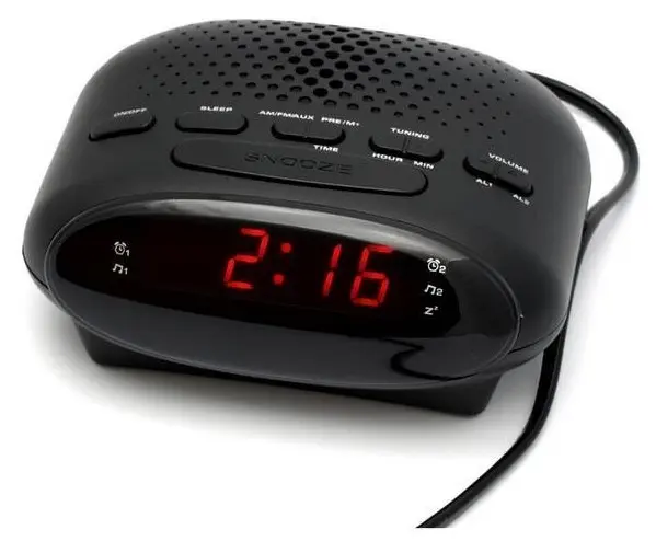 Boxă radio cu ceas Diva - 2078, neagră