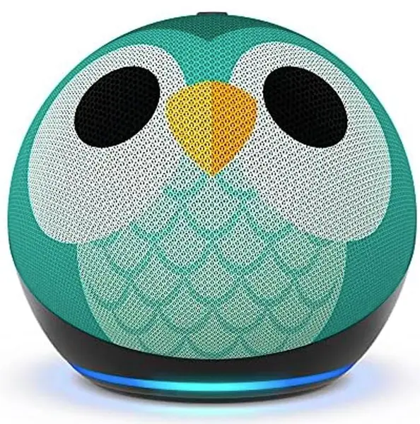 Boxă Smart Amazon - Echo Dot Kids 5th Gen, Owl, multicoloră