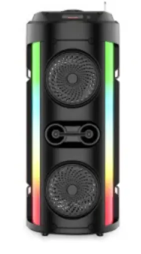 Boxa ZQS 4253 bluetooth cu panou solar si lumina RGB