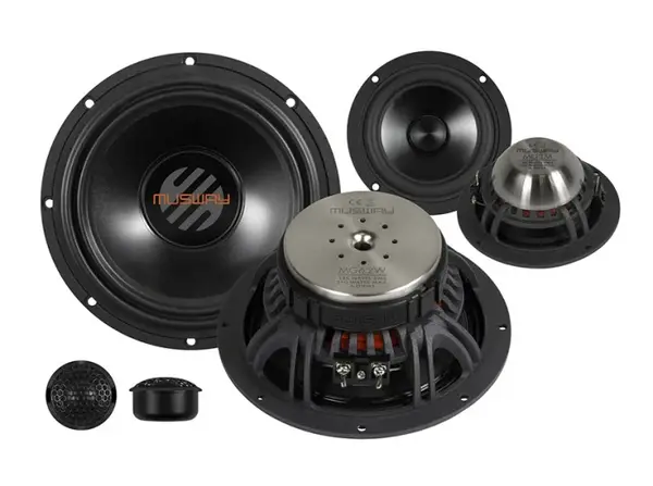 Boxe auto componente Musway MG6.3A, 125W RMS, 16.5 cm, 3 cai, set 2 difuzoare