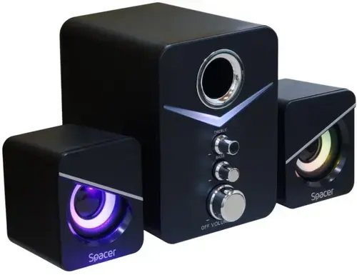 Boxe Spacer SPGS-TORNADO, Gaming, 2.1, 11W (Negru)