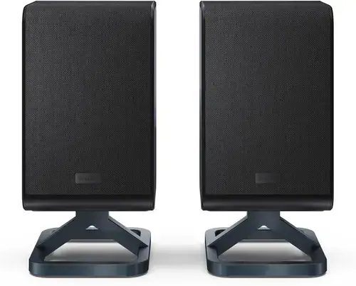 Boxe Spate Sharp HT-SPR52021(BK) pentru Q Soundbar 2.0.2, 200 W, Conectare Wireless, Dolby Atmos, DTS:X, Montare pe perete (Negru)