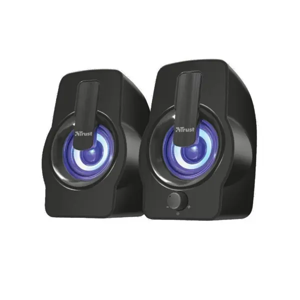 Boxe Stereo Trust Gemi RGB 2.0 Speaker, 6W, Negru