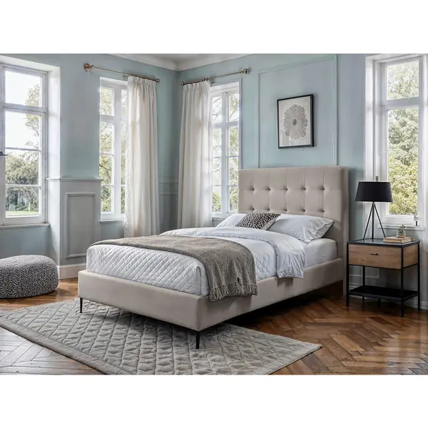 Boxspring, 120/200 cm, crem