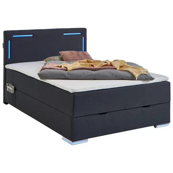 Boxspring, 140/200 cm, antracit
