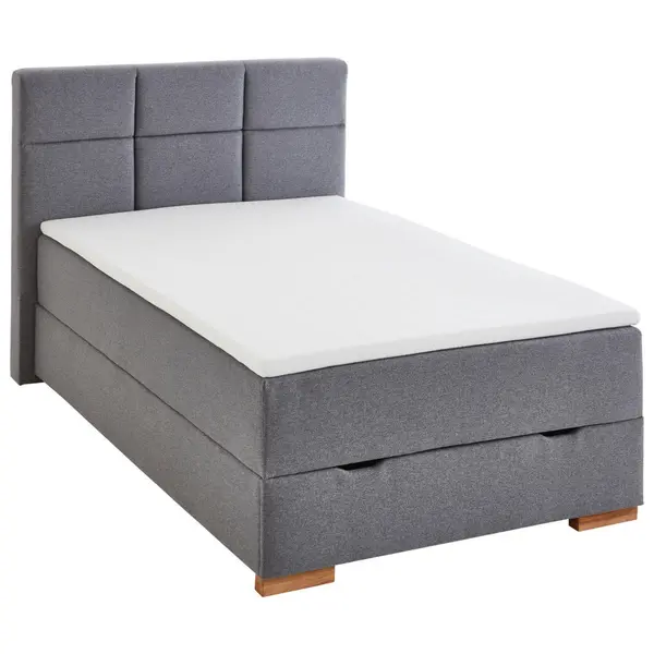 Boxspring, 140/200 cm, gri