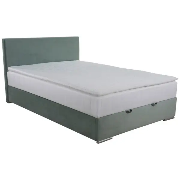 Boxspring, 140/200 cm, verde mentă
