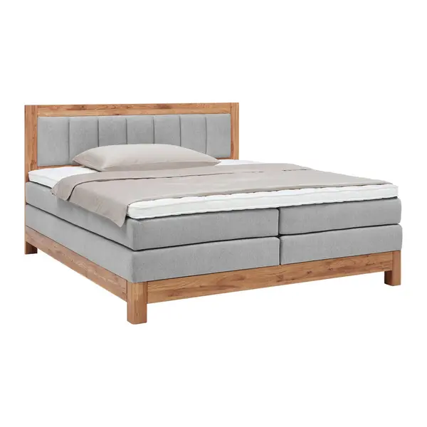 Boxspring, 160/200 cm, gri