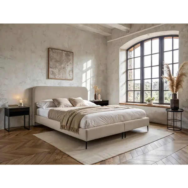 Boxspring, 180/200 cm, bej