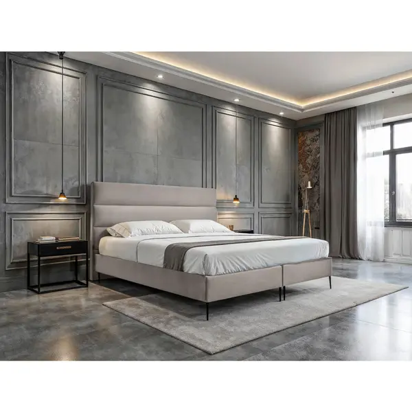 Boxspring, 180/200 cm, crem