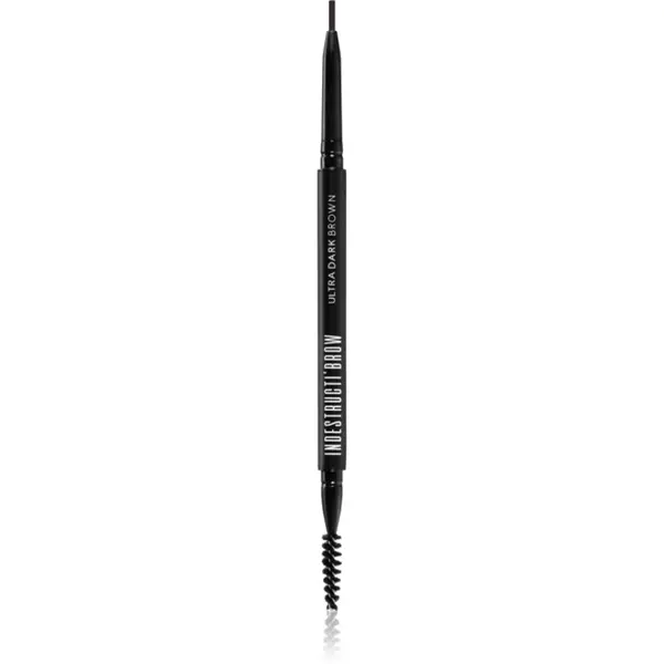 BPerfect Indestructi'Brow creion de sprancene de lunga durata cu pensula culoare Ultra Dark Brown 10 g