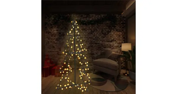 Brad Craciun conic, 78x120 cm, 160 LED-uri, interior & exterior
