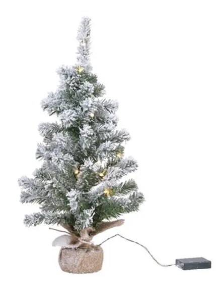 Bradut decorativ cu instalatie - Imperial Mini Tree Snowy | Kaemingk