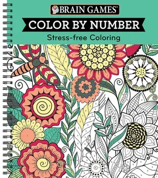 Brain Games - Color by Number: Stress-Free Coloring (Green), Spiral/***