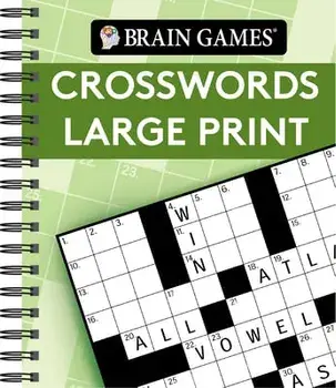 Brain Games - Crosswords Large Print (Green), Spiral/***