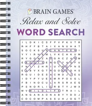 Brain Games - Relax and Solve: Word Search (Purple), Spiral/***