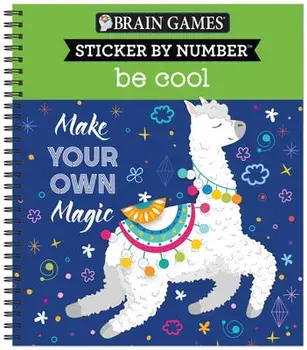 Brain Games - Sticker by Number: Be Cool, Spiral/***