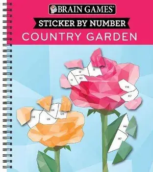 Brain Games - Sticker by Number: Country Garden, Spiral/***