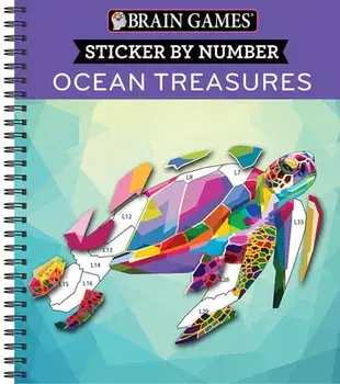 Brain Games - Sticker by Number: Ocean Treasures, Spiral/***